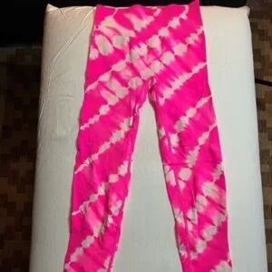 Pink Tie-Dye Kids Leggings